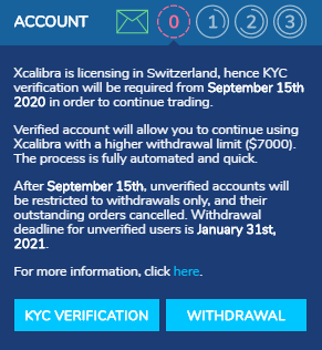 xcalibra account types